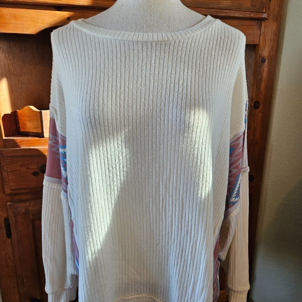 Fantastic Fawn Soft Cream Aztec Long Sleeve